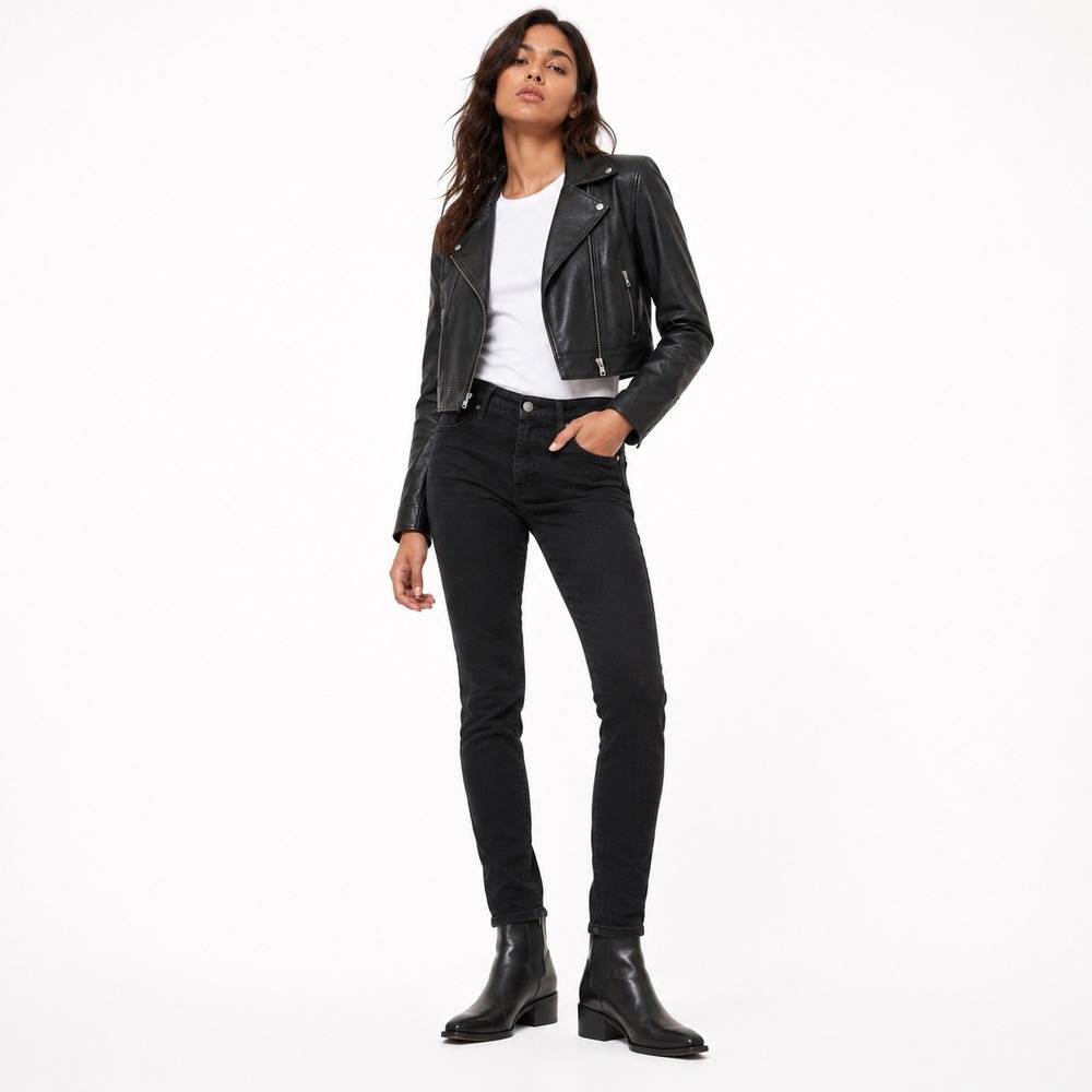 NEW Diesel Doris Skinny Jeans Cotton‎ Black Minimalist Womens 30